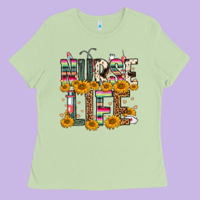 Western Nurse Life Ladies Tee Designed By Fadigitalartstudio