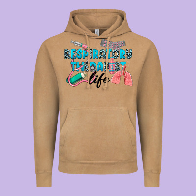 Western Respiratory Therapist Life Vintage Hoodie Designed By Lillyallendesigns