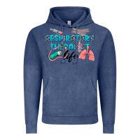 Vintage Denim Western Respiratory Therapist Life Vintage Hoodie - LillyAllenDesigns