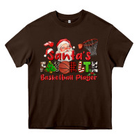 Chocolate Brown santas favorite basketball player Heavy Core Tee - CowGirlArtShop