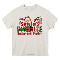 Cream santas favorite basketball player Heavy Core Tee - CowGirlArtShop