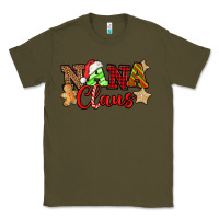 Army Green Nana Claus Christmas Lights And Gifts mother's day Classic Tee - HowdyJamesFarm