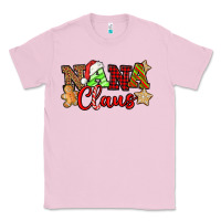 Bubblegum Pink Nana Claus Christmas Lights And Gifts mother's day Classic Tee - HowdyJamesFarm