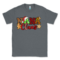 Charcoal Heather Nana Claus Christmas Lights And Gifts mother's day Classic Tee - HowdyJamesFarm