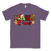 Lavender Nana Claus Christmas Lights And Gifts mother's day Classic Tee - HowdyJamesFarm