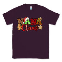 Plum Nana Claus Christmas Lights And Gifts mother's day Classic Tee - HowdyJamesFarm