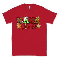 Red Nana Claus Christmas Lights And Gifts mother's day Classic Tee - HowdyJamesFarm