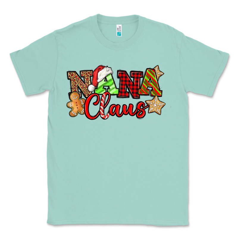 Nana Claus Christmas Lights And Gifts Mother's Day Classic Tee by HowdyJamesFarm | Teevron