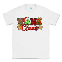 White Nana Claus Christmas Lights And Gifts mother's day Classic Tee - HowdyJamesFarm