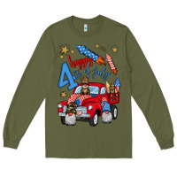 Army Green 4th of july truck  1 Long Sleeve Tee - BundleAndBundleShop