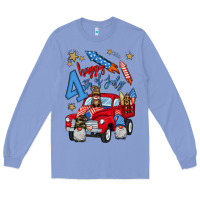 Colony Blue 4th of july truck  1 Long Sleeve Tee - BundleAndBundleShop