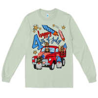 Matcha 4th of july truck  1 Long Sleeve Tee - BundleAndBundleShop