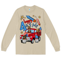 Mushroom 4th of july truck  1 Long Sleeve Tee - BundleAndBundleShop