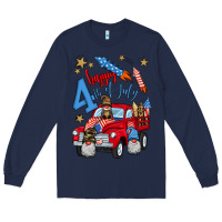 Navy 4th of july truck  1 Long Sleeve Tee - BundleAndBundleShop