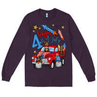 Plum 4th of july truck  1 Long Sleeve Tee - BundleAndBundleShop