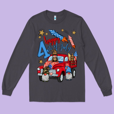 4th Of July Truck  1 Long Sleeve Tee Designed By Bundleandbundleshop
