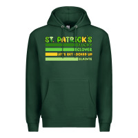 Sports Green st. patrick's lucky clover  artiststas Premium Hoodie - Artiststas