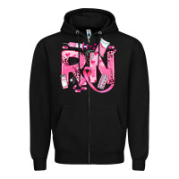 Black breast cancer rn registered nurse Zipper Hoodie - JahusDesignShop