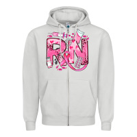 Dove Grey breast cancer rn registered nurse Zipper Hoodie - JahusDesignShop