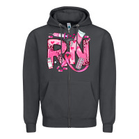 Smoke breast cancer rn registered nurse Zipper Hoodie - JahusDesignShop