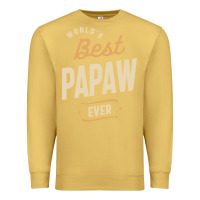 Antique Gold Mens Best Papaw Ever Funny Dad / Grandpa Premium Sweatshirt - DesigneFamous