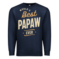 Navy Mens Best Papaw Ever Funny Dad / Grandpa Premium Sweatshirt - DesigneFamous