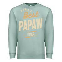 Seafoam Mens Best Papaw Ever Funny Dad / Grandpa Premium Sweatshirt - DesigneFamous