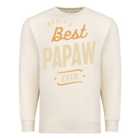 Sandshell Mens Best Papaw Ever Funny Dad / Grandpa Premium Sweatshirt - DesigneFamous