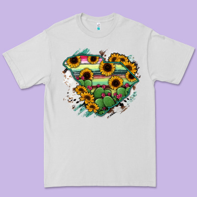 South Carolina State Map Premium Tee Designed By Ranaportraitstore