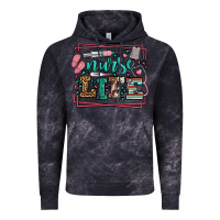 Cloud Black Nurse life leopard frame Vintage Hoodie - LillyAllenDesigns