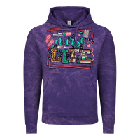 Cloud Purple Nurse life leopard frame Vintage Hoodie - LillyAllenDesigns
