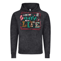 Nurse Life Leopard Frame Vintage Hoodie | Teevron