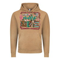 Vintage Camel Nurse life leopard frame Vintage Hoodie - LillyAllenDesigns