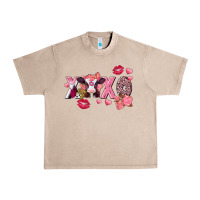 French Oak Xoxo Baby Cow Valentine's Day Urban Heavy Tee - FaDigitalArtStudio