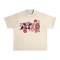 Sandshell Xoxo Baby Cow Valentine's Day Urban Heavy Tee - FaDigitalArtStudio