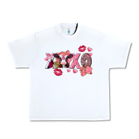 Xoxo Baby Cow Valentine's Day Urban Heavy Tee | Teevron