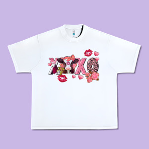 Xoxo Baby Cow Valentine's Day Urban Heavy Tee Designed By Fadigitalartstudio