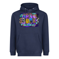 Navy it's spooky season Heavyweight Hoodie - JahusDesignShop