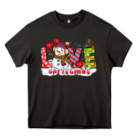 Asphalt love christmas snowman Heavy Core Tee - CowGirlArtShop