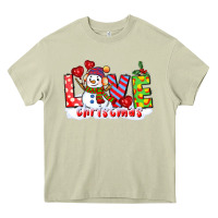 Mossy love christmas snowman Heavy Core Tee - CowGirlArtShop