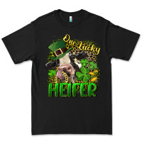 Black One lucky Heifer Premium Tee - CowGirlArtShop