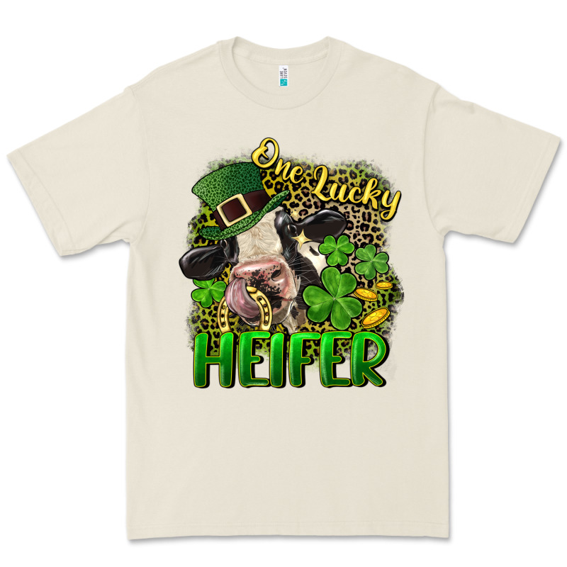 One Lucky Heifer Premium Tee by CowGirlArtShop | Teevron