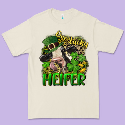 One Lucky Heifer Premium Tee Designed By Cowgirlartshop