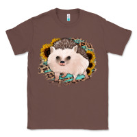 Chestnut hedgehog with sunflowers and leopard Classic Tee - Jasminsmagicworld