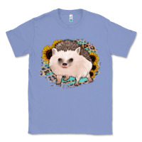 Colony Blue hedgehog with sunflowers and leopard Classic Tee - Jasminsmagicworld