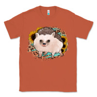 Copper hedgehog with sunflowers and leopard Classic Tee - Jasminsmagicworld