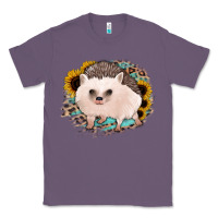 Lavender hedgehog with sunflowers and leopard Classic Tee - Jasminsmagicworld