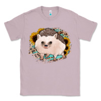 Hedgehog With Sunflowers And Leopard Classic Tee | Teevron