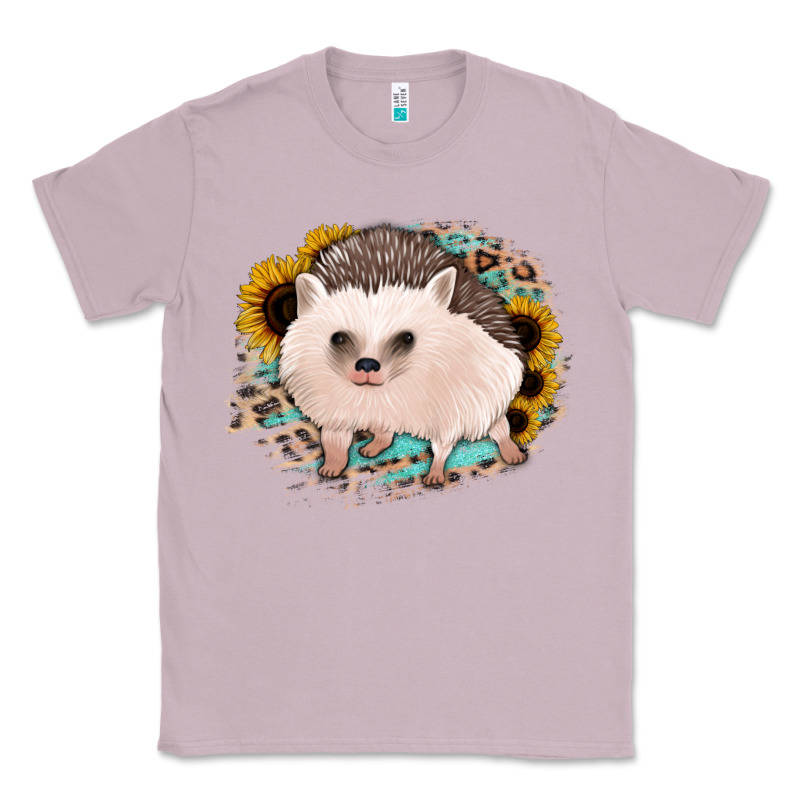 Hedgehog With Sunflowers And Leopard Classic Tee by Jasminsmagicworld | Teevron