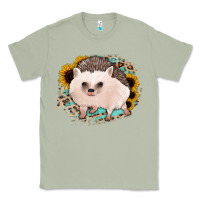 Matcha hedgehog with sunflowers and leopard Classic Tee - Jasminsmagicworld